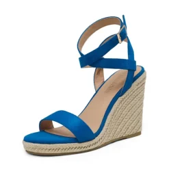 Open Toe Espadrille Platform Wedge Sandals