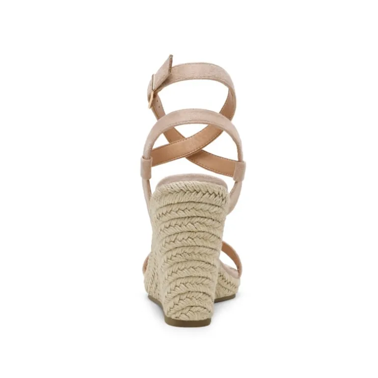 Open Toe Espadrille Platform Wedge Sandals