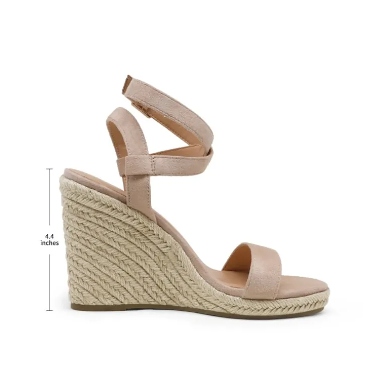 Open Toe Espadrille Platform Wedge Sandals