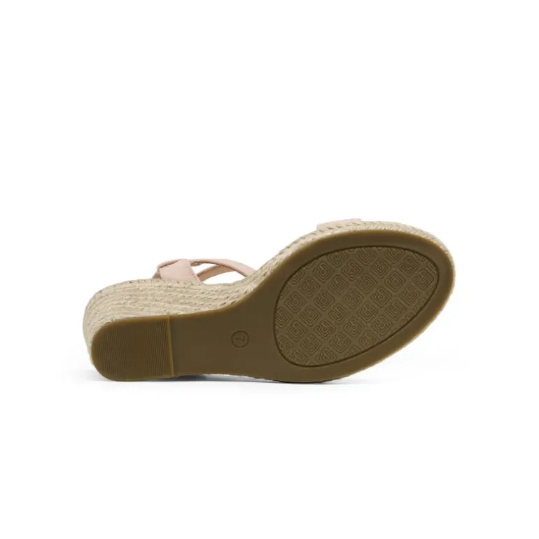 Open Toe Espadrille Platform Wedge Sandals