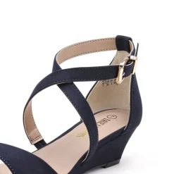 Open Toe Low Heel Wedge Sandals