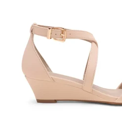 Open Toe Low Heel Wedge Sandals