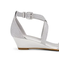 Open Toe Low Heel Wedge Sandals
