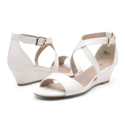 Open Toe Low Heel Wedge Sandals