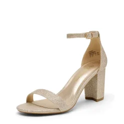 Open Toe Pump Chunky Heel Sandals