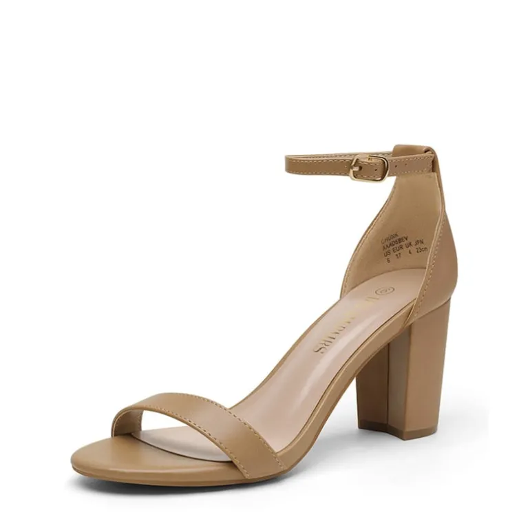 Open Toe Pump Chunky Heel Sandals
