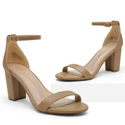 Open Toe Pump Chunky Heel Sandals