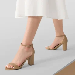 Open Toe Pump Chunky Heel Sandals