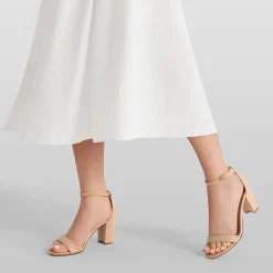 Open Toe Pump Chunky Heel Sandals