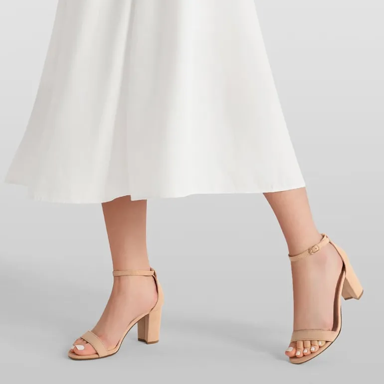 Open Toe Pump Chunky Heel Sandals