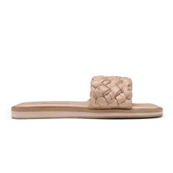 Open Toe Slide Flat Sandals