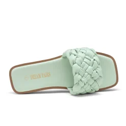 Open Toe Slide Flat Sandals