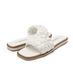 Open Toe Slide Flat Sandals