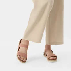 Open Toe Strap Espadrille Platform Sandals