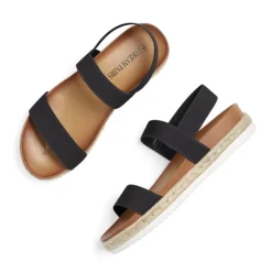 Open Toe Strap Espadrille Platform Sandals