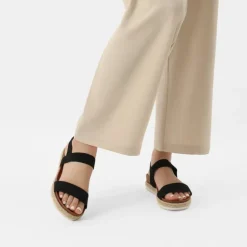 Open Toe Strap Espadrille Platform Sandals