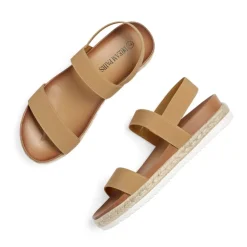 Open Toe Strap Espadrille Platform Sandals
