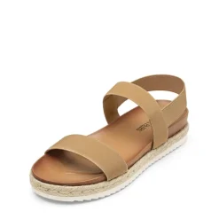 Open Toe Strap Espadrille Platform Sandals