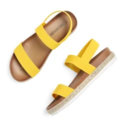 Open Toe Strap Espadrille Platform Sandals