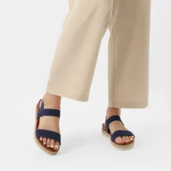 Open Toe Strap Espadrille Platform Sandals