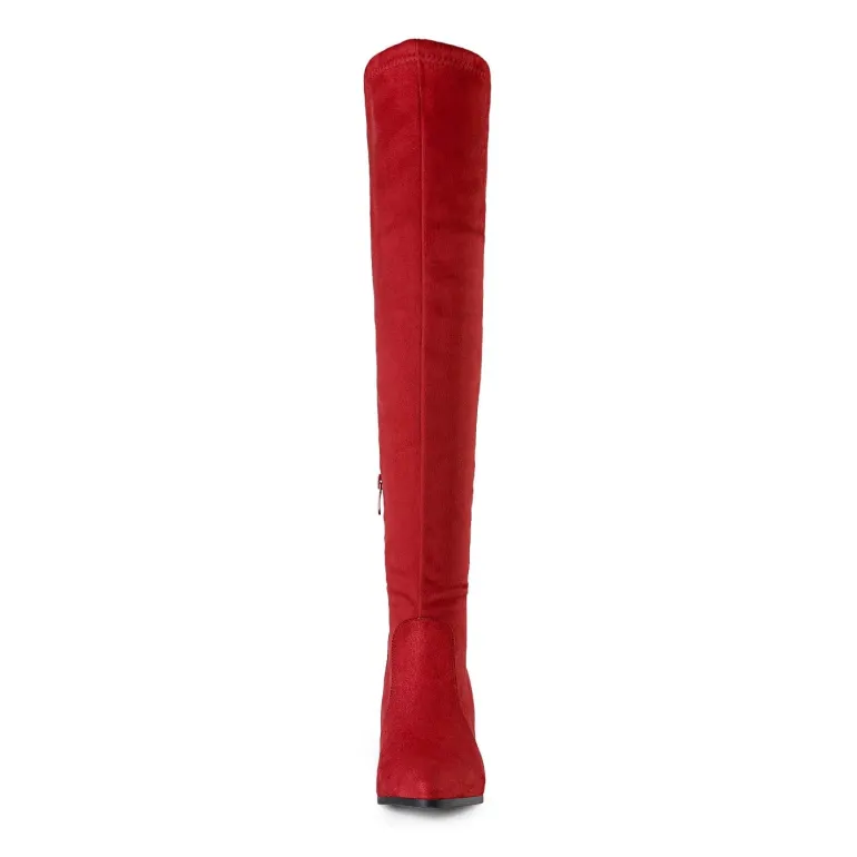 Over the knee Block Heel Boots