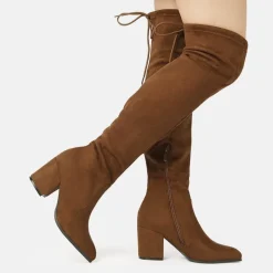 Over the knee Block Heel Boots