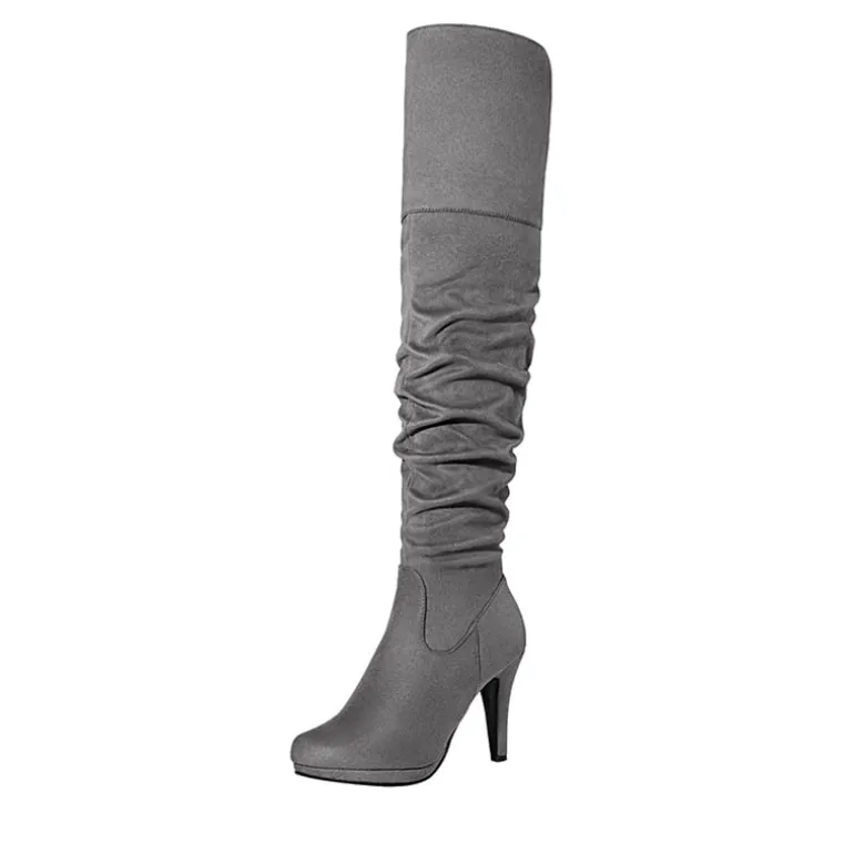 Over The Knee Chunky Heel Boots