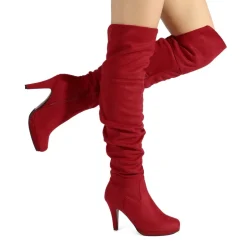 Over The Knee Chunky Heel Boots