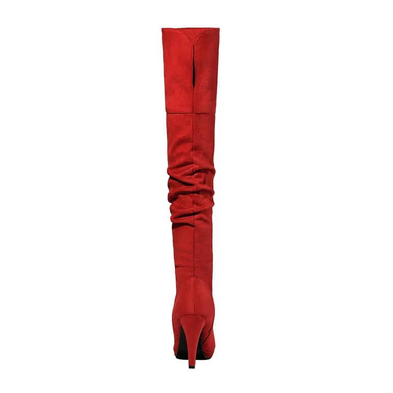 Over The Knee Chunky Heel Boots