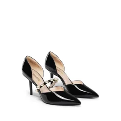 Pearl Straps Pointed Toe Stiletto Heel Pumps