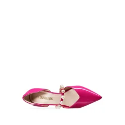 Pearl Straps Pointed Toe Stiletto Heel Pumps