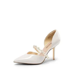 Pearl Straps Pointed Toe Stiletto Heel Pumps