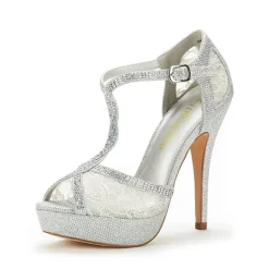 Peep Toe High Heel Platform Sandals