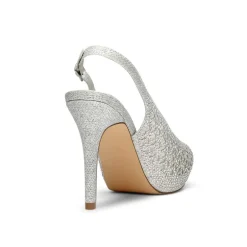 Peep Toe Rhinestone Pumps