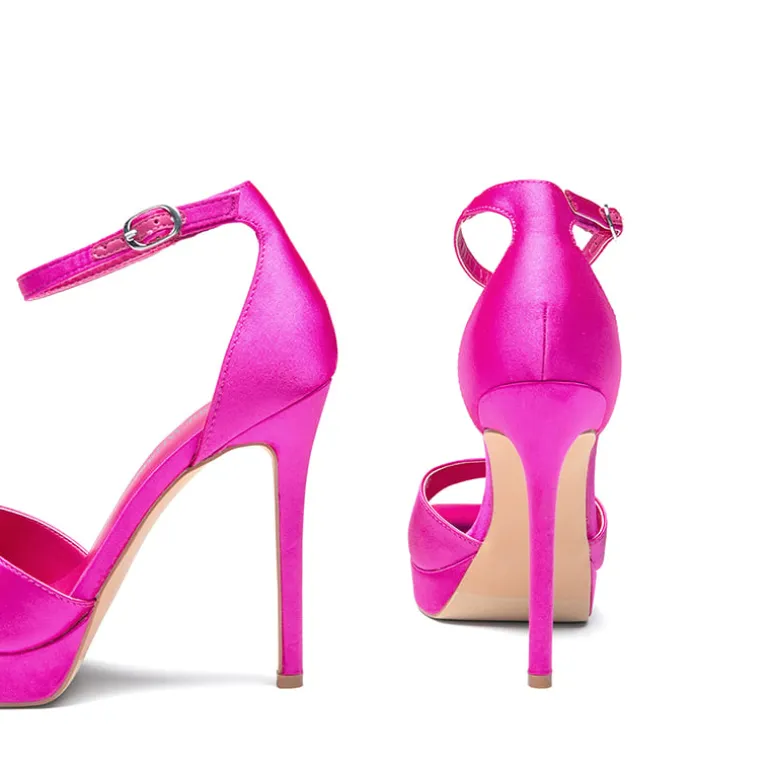 Peep Toe Stiletto Heel Sandals