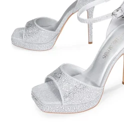 Peep Toe Stiletto Heel Sandals