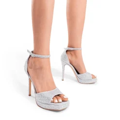Peep Toe Stiletto Heel Sandals