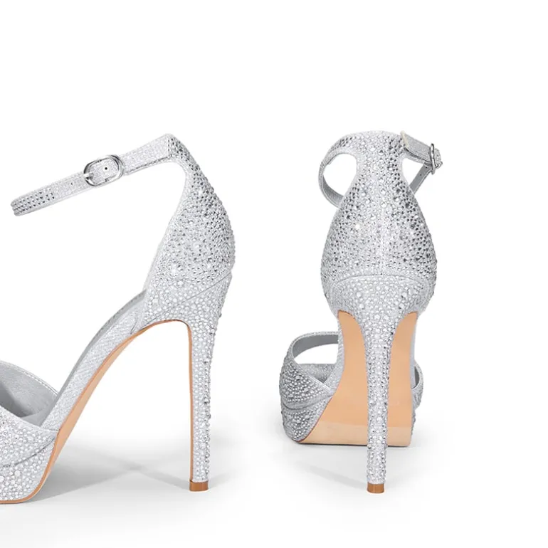 Peep Toe Stiletto Heel Sandals