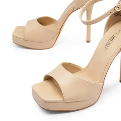 Peep Toe Stiletto Heel Sandals