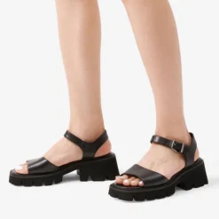 Platform Ankle Strap Chunky Heel Sandals