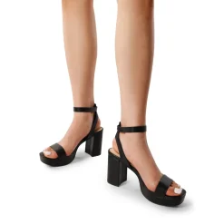 Platform Ankle Strap Chunky Heel Sandals