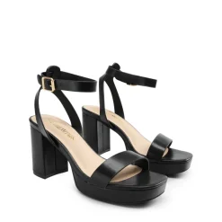 Platform Ankle Strap Chunky Heel Sandals
