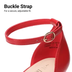 Platform Ankle Strap Chunky Pumps