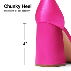 Platform Ankle Strap Chunky Pumps