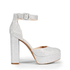 Platform Ankle Strap High Heel Pumps