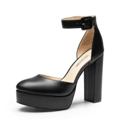 Platform Ankle Strap High Heel Pumps