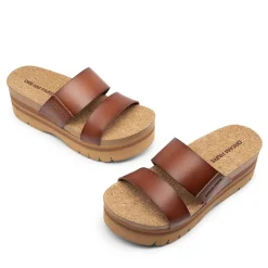 Platform Arch Support Slide Sandals