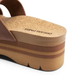 Platform Arch Support Slide Sandals