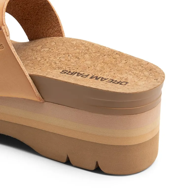 Platform Arch Support Slide Sandals
