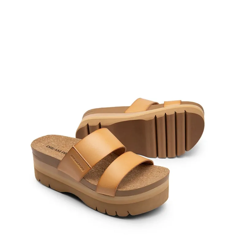 Platform Arch Support Slide Sandals